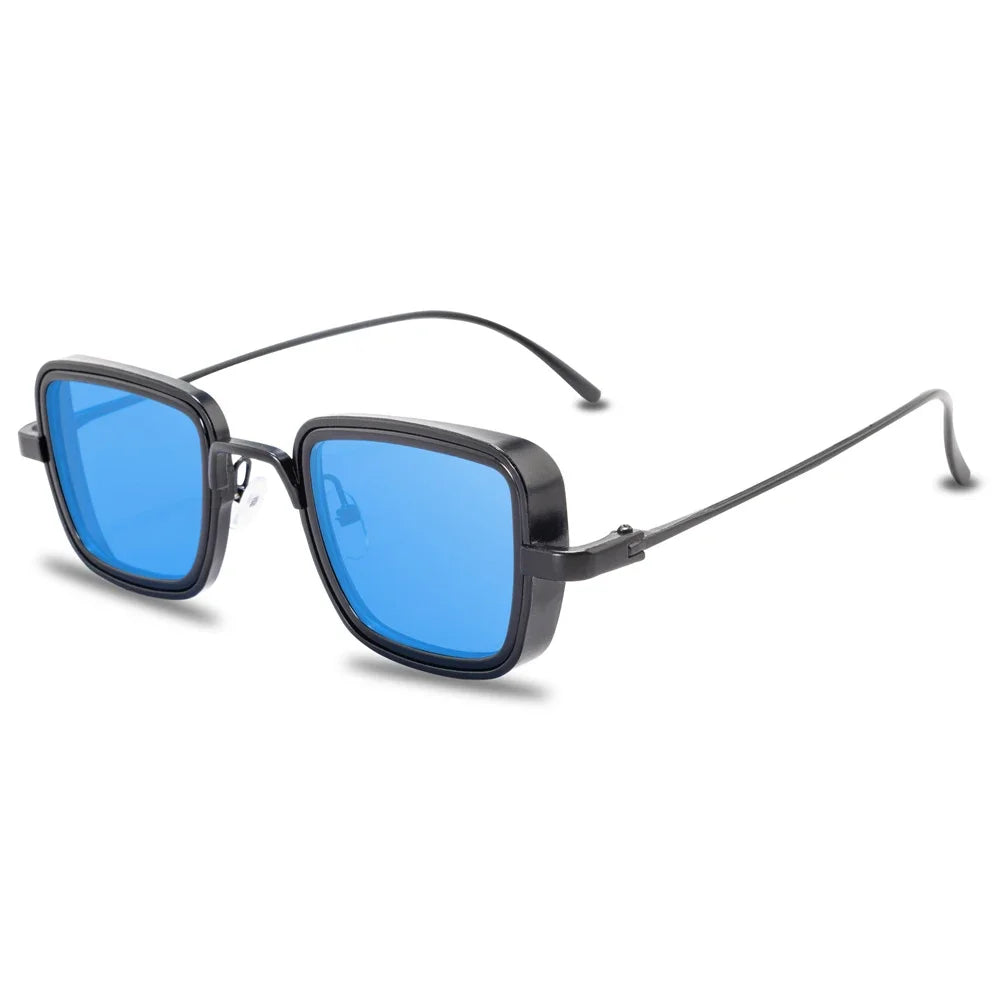 Nieuwe Vintage Metalen Steampunk Zonnebril Mannen Vrouwen Vierkante Zonnebril Voor Mannen Vrouwen Stijlvolle Retro Merk Shades Mannelijke Vrouwelijke UV400