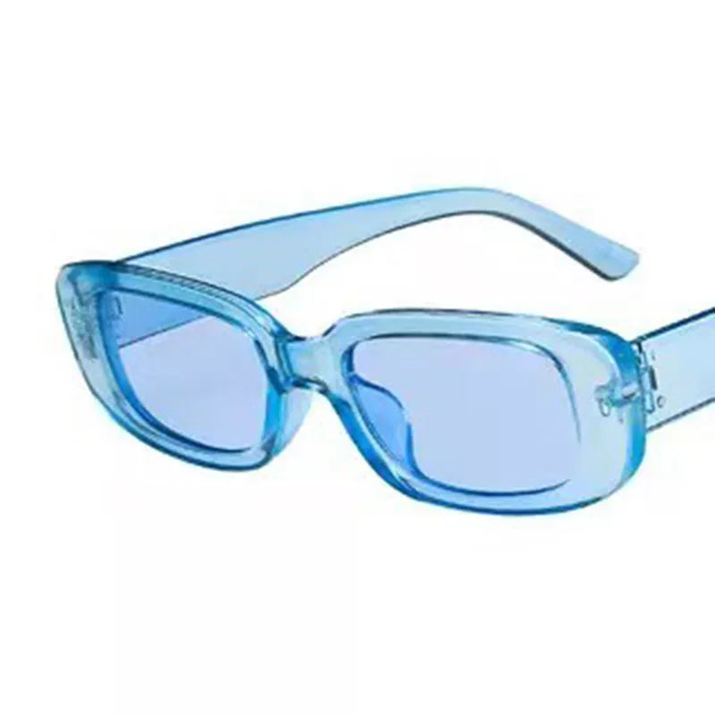 Mode Zomer Retro Punk Rechthoek Zonnebril UV400 Zonneschermen Mannen Vrouwen Trendy Vintage Kleine Vierkante Zonnebril Eyewear