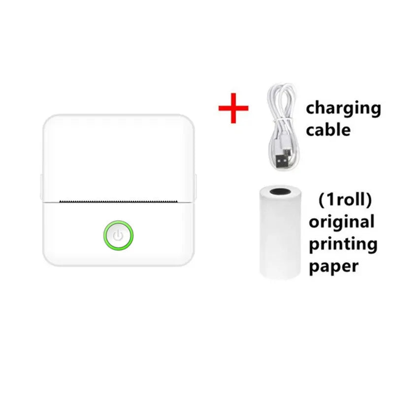 Mini HD draagbare label thermische printer Endurance Bluetooth-printer voor studenten Fout Titel Opmerking Verkeerde zak Inktloos afdrukken