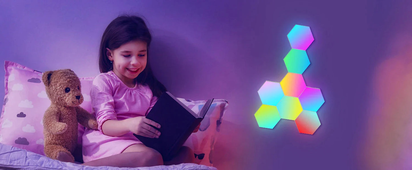 Smart Hexagonal Color changing Ambient Night Wall Lamp