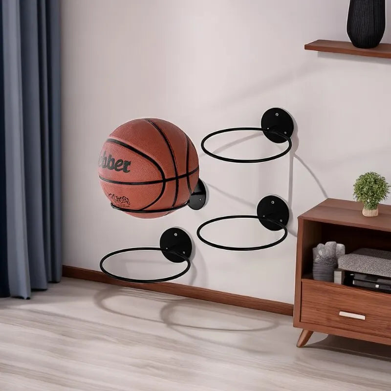 Eisen Basketball Fußball Volleyball Lagerregal Haushalt Wand Ball Rack Wand Lagerregal