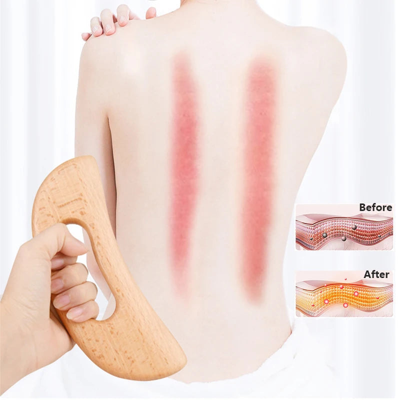 Wooden Gua Sha Tool Scraping Board Massage Tool Slimming Guasha Massage Board Gua Sha Scraper Body Massage Therapy Tool