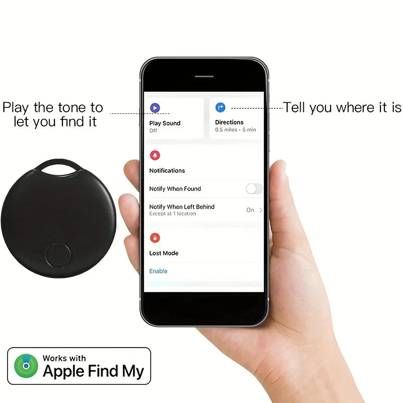 GPS Mini Tracker MFI-certificering Anti-verlies herinnering Apparaat Sleutelportemonnee Auto Smart Air Tag Werkt met Apple Find My IOS-systeem