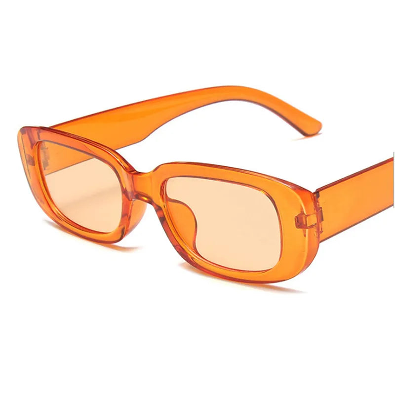 Mode Zomer Retro Punk Rechthoek Zonnebril UV400 Zonneschermen Mannen Vrouwen Trendy Vintage Kleine Vierkante Zonnebril Eyewear