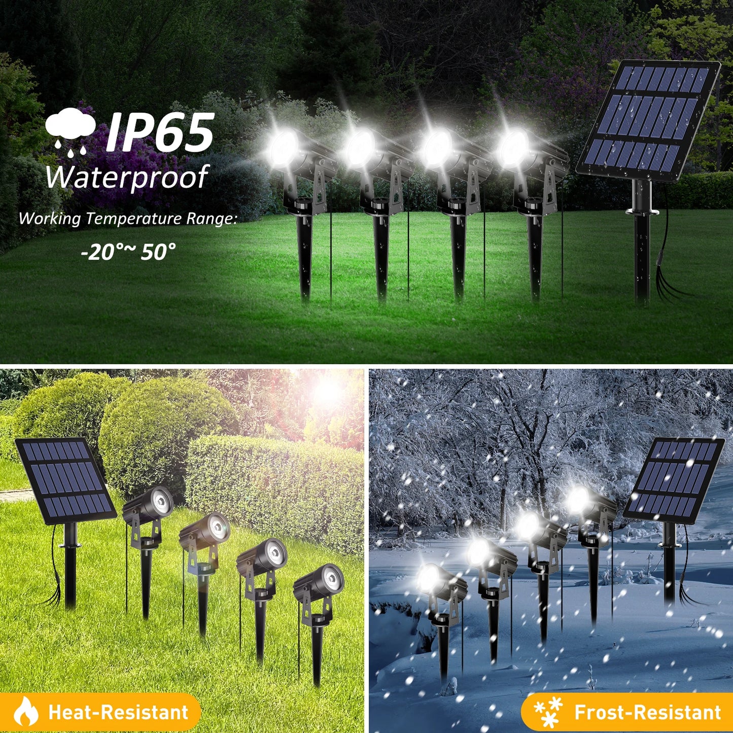 3000K/6000K/RGB Solar LED Licht Outdoor Solar Strahler Solar Garten Licht Outdoor IP65 Wasserdichte Solar power Licht Wand Licht