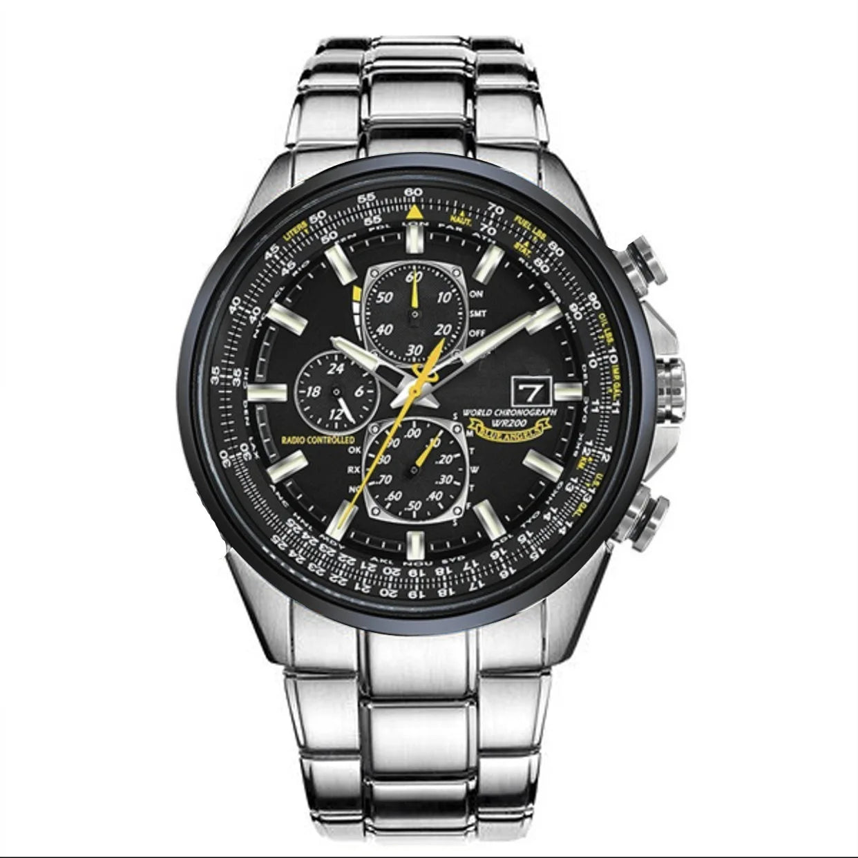 Luxury Trend Quartz Calendar Waterproof Multi Function Fancy Round Stainless Automatic Watch