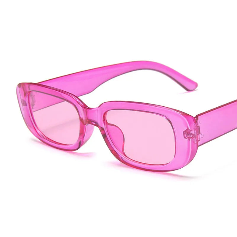 Mode Zomer Retro Punk Rechthoek Zonnebril UV400 Zonneschermen Mannen Vrouwen Trendy Vintage Kleine Vierkante Zonnebril Eyewear