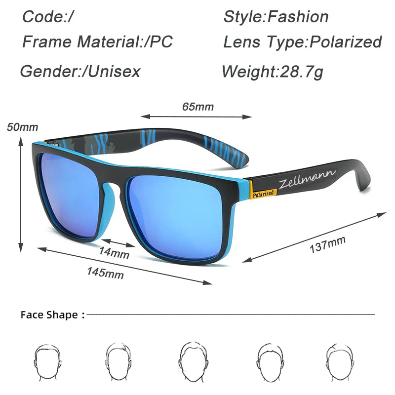 2023 New Fashion Polarized Sunglasses Color Changing Men Outdoor Sports Cycling Eyewear Road Mountain Bike Cycling Glasses