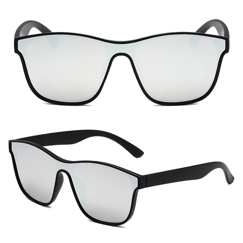 Neue Quadratische Polarisierte Sonnenbrille Männer Frauen Mode Quadratische Männliche Sonnenbrille Stilvolle einteilige Objektiv Fahren Urlaub Shades UV400