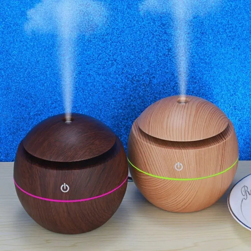 Home Wood Grain Air Humidifier Purifier Aroma Diffuser USB Ultrasonic Cool Mist Sprayer Essential Oil Fragrance