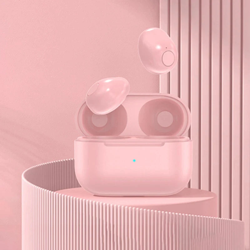 Invisible Earphones Mini Headphones Bluetooth TWS Wireless Sleepwith Microphone HD Call Semi-In-Ear Earbuds Noise Reduction