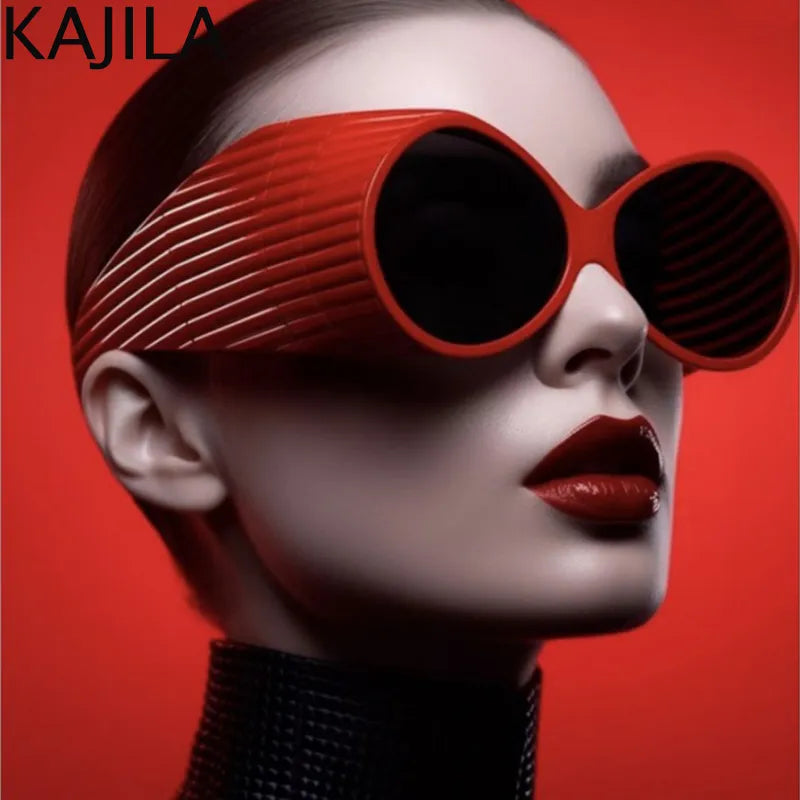 Round Steampunk Sunglasses Women Men 2024 New Fashion Oversized Punk Sun Glasses For Ladies Vintage Eyewear Shades UV400 Goggle