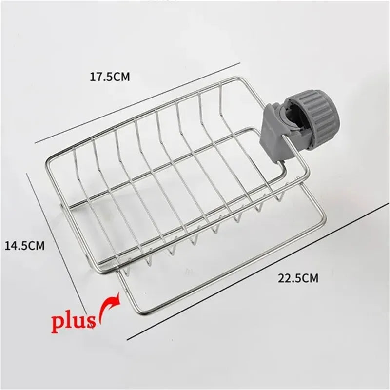 Küche Edelstahl Waschbecken Abfluss Rack Schwamm Lagerung Wasserhahn Halter Seife Abtropffläche Handtuch Rack Regal Organizer Küche Zubehör