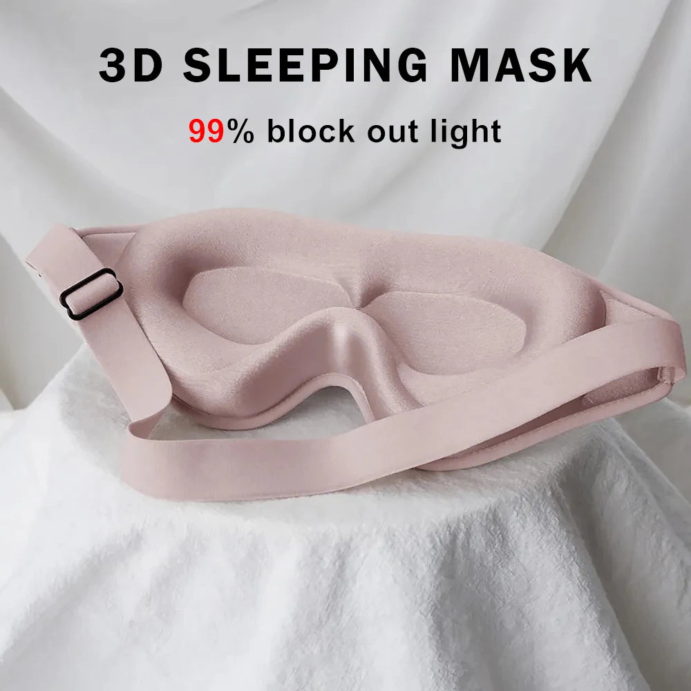 3D-Schlafmaske, 99 % Blockout-Licht, Augenbinde, Schlafhilfe, Augenmaske, weicher Memory-Schaum, Gesichtsmaske, Augenschutz, Slaapmasker, Augenschutz-Patch