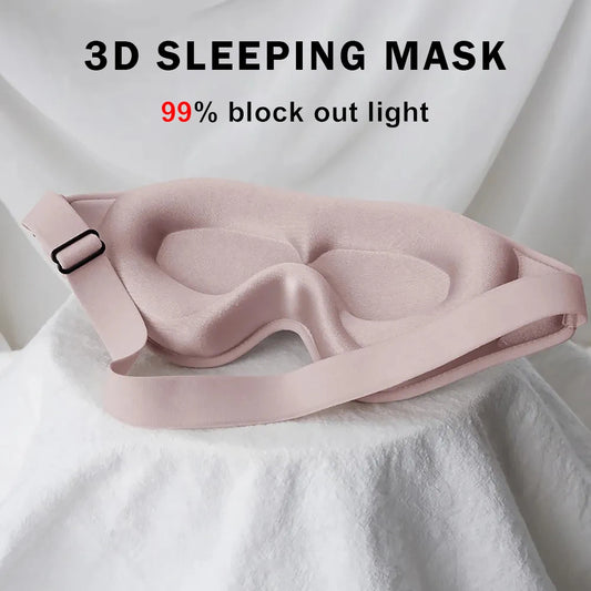 3D Slaapmasker 99% Blockout Licht Blinddoek Slaaphulpmiddel Oogmasker Zacht Memory Foam Gezichtsmasker Slaapmasker Slaapmasker Oogafdekkingspatch