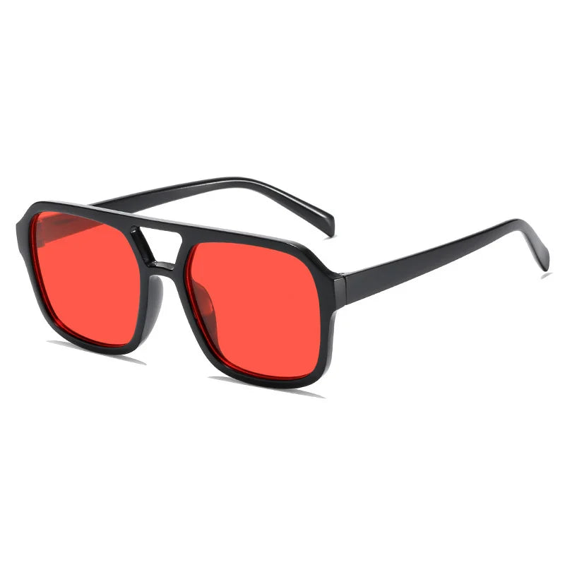 Erwachsenenstil, Sonnenbrille, quadratisch, doppelter neuer Strahl, personalisierte koreanische Version, trendige Sonnenbrille, hochwertig, UV-beständig,