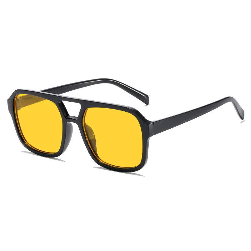 Erwachsenenstil, Sonnenbrille, quadratisch, doppelter neuer Strahl, personalisierte koreanische Version, trendige Sonnenbrille, hochwertig, UV-beständig,