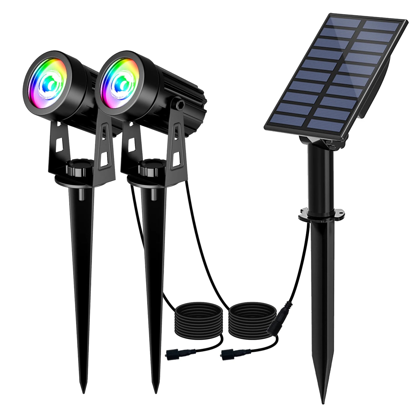 3000K/6000K/RGB Solar LED Licht Outdoor Solar Strahler Solar Garten Licht Outdoor IP65 Wasserdichte Solar power Licht Wand Licht