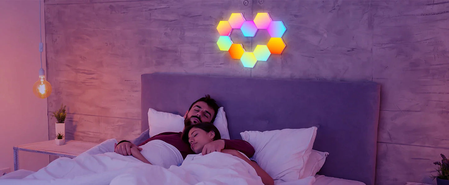 Smart Hexagonal Color changing Ambient Night Wall Lamp