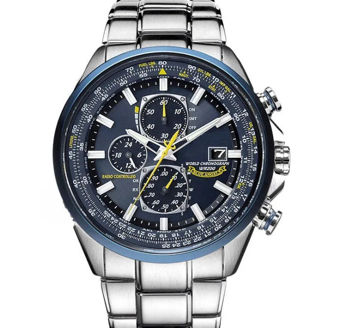 Luxury Trend Quartz Calendar Waterproof Multi Function Fancy Round Stainless Automatic Watch