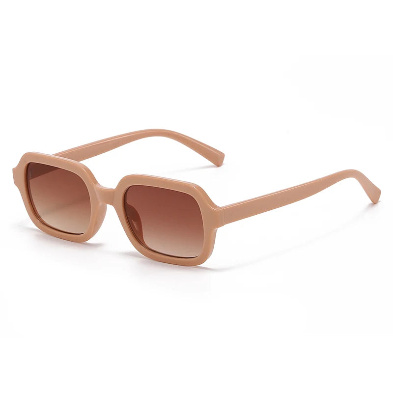 Mode Nieuwe Kleine Vierkante Zonnebril Vrouwen Merk Brillen Trendy Geel Vintage Zonnebril Vrouwelijke Gafas De Sol Mujer UV400