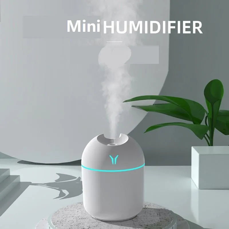 250ML USB Mini Luftbefeuchter Aroma Ätherisches Öl Diffusor Für Home Auto Ultraschall Stumm Nebel Maker Diffusor mit LED farbe Lampe